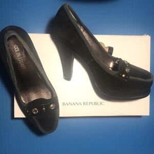 Colin Stuart loafer style platform heel Pumps 6.5